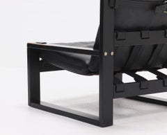 Atelier Sonja Wasseur Handmade Leather Lounge Chair and Ottoman Set, Netherlands