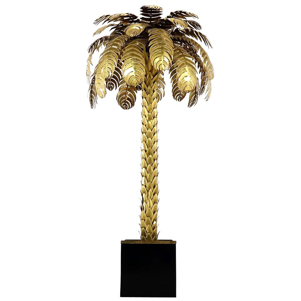 Atelier Techoueyres, Floor Lamp in the Form of a Palm Tree for Maison Charles