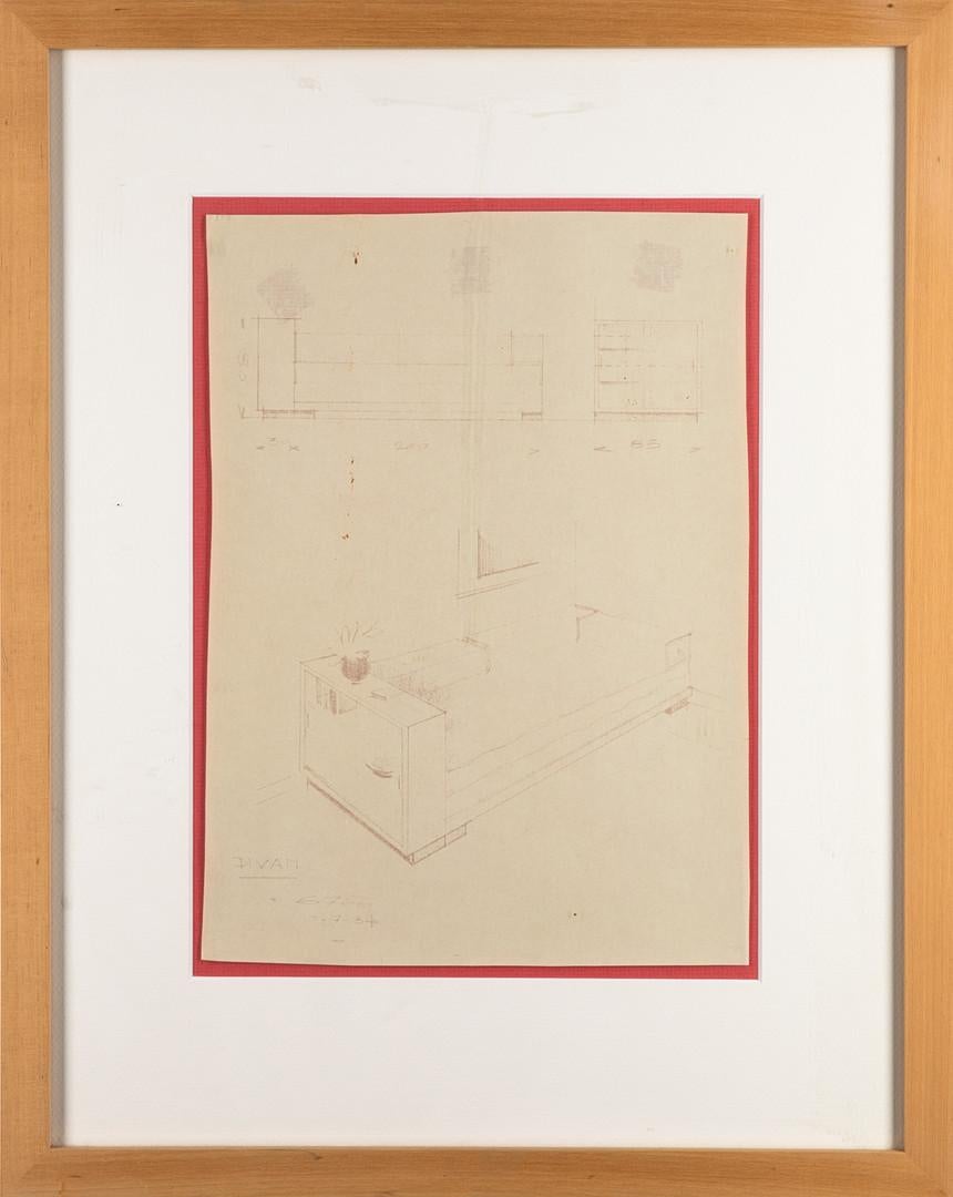 Atelier Thonet Paris, Set of Construction Drawings and Furnishing Concepts, 1930 6