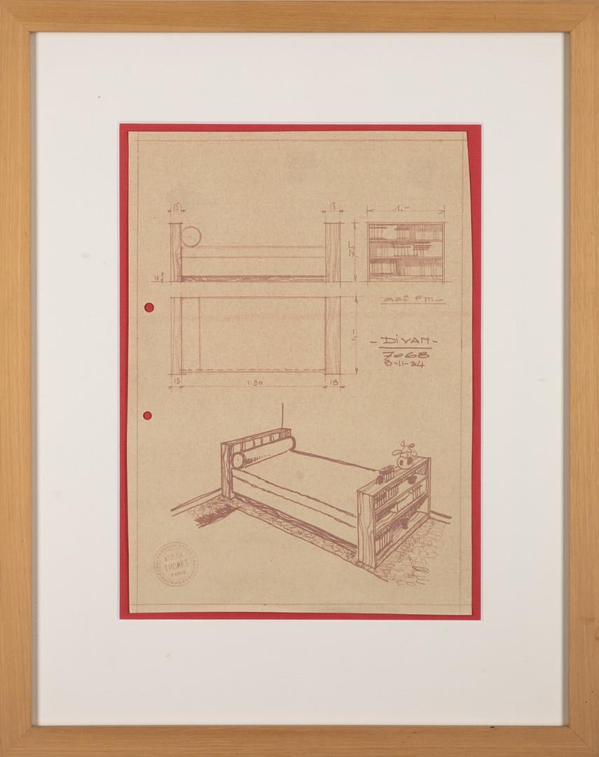 Atelier Thonet Paris, Set of Construction Drawings and Furnishing Concepts, 1930 3