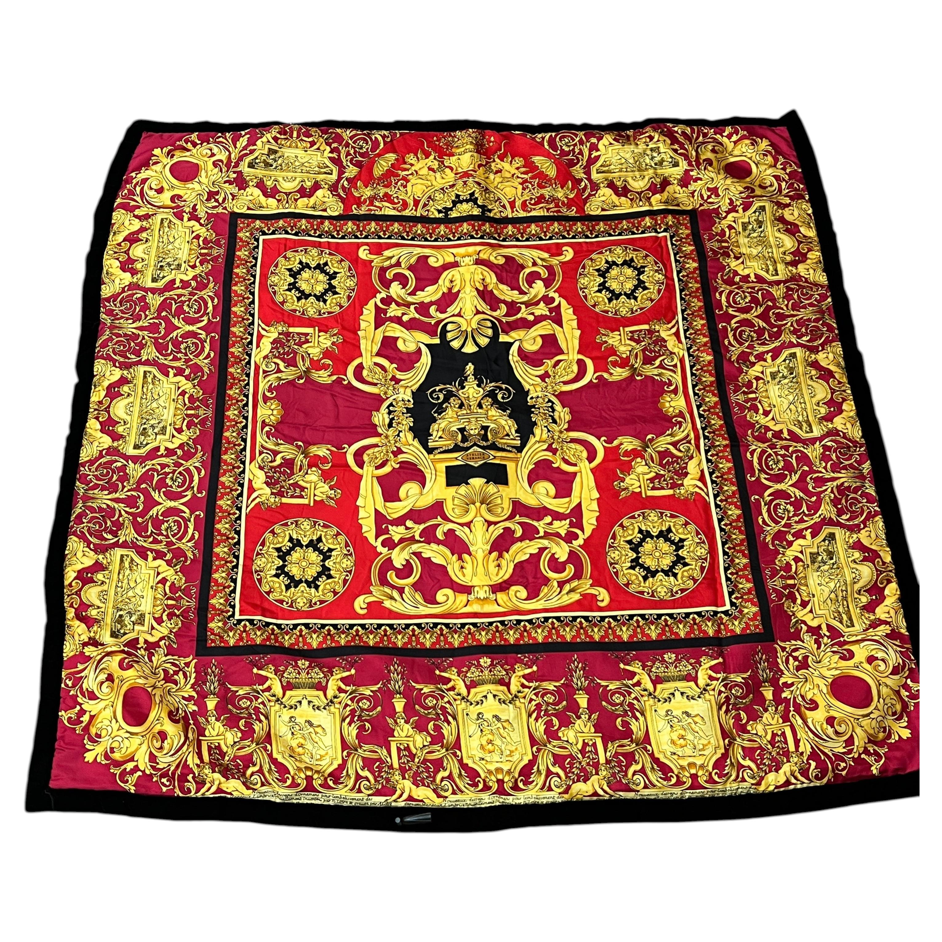 Atelier Versace 90's Silk Blanket For Sale