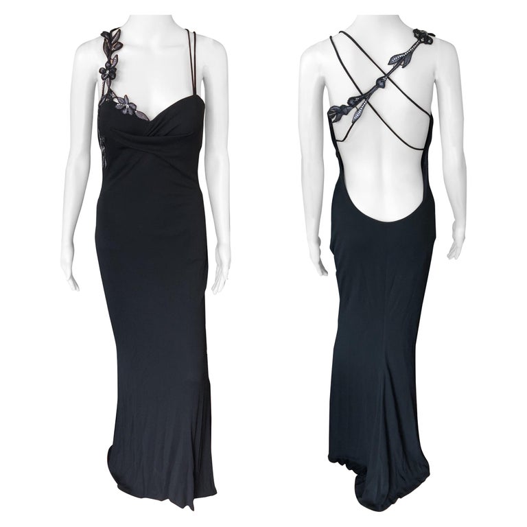 Atelier Versace By Gianni Versace Haute Couture Embellished Evening Dress Gown Atelier Versace By Gianni Versace Haute Couture Embellished Evening Dress Gown