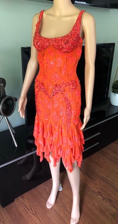 Atelier Versace by Gianni Versace S/S 2002 Haute Couture Embellished Dress