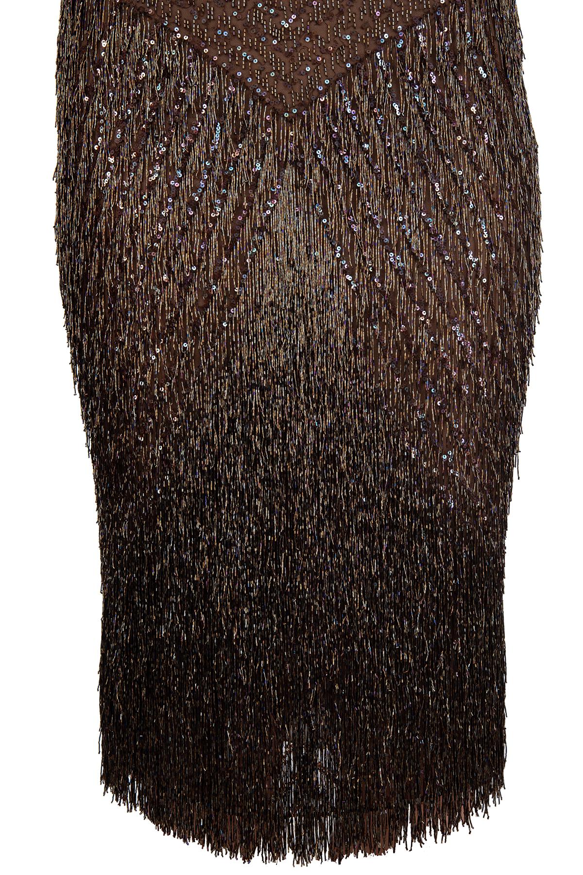 Women's or Men's ATELIER VERSACE FW 02 Iconic Haute Couture jais halter neck dress For Sale