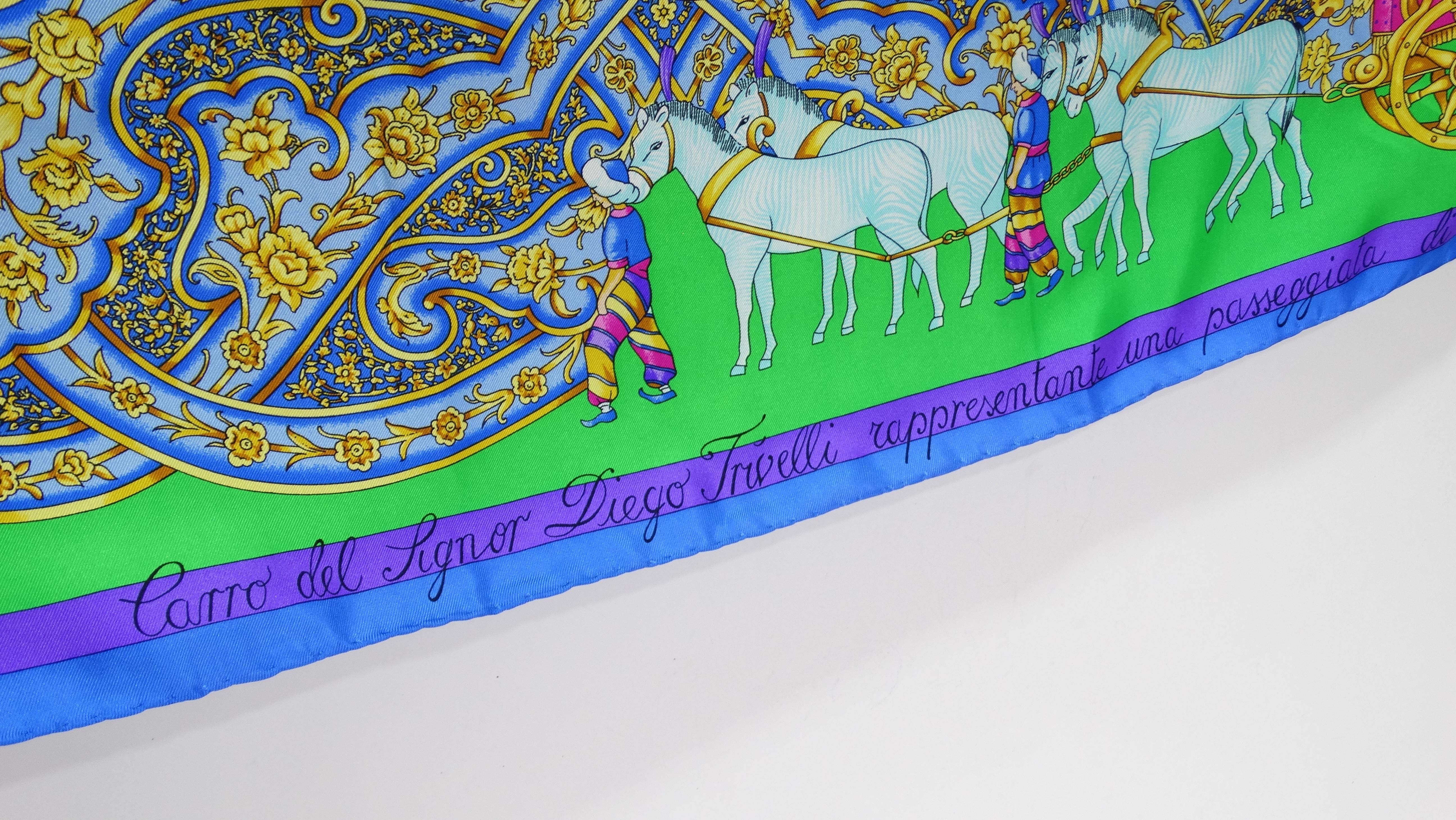 da uomo o donna Sciarpa con motivo cavallo e carrozza Atelier Versace
