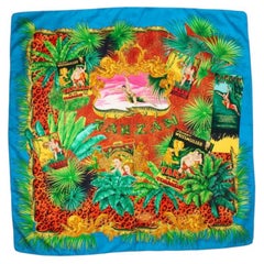Atelier Versace, Multicolored jungle Tarzan scarf
