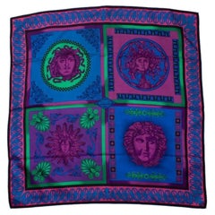 Atelier Versace, Multicolored medusa scarf