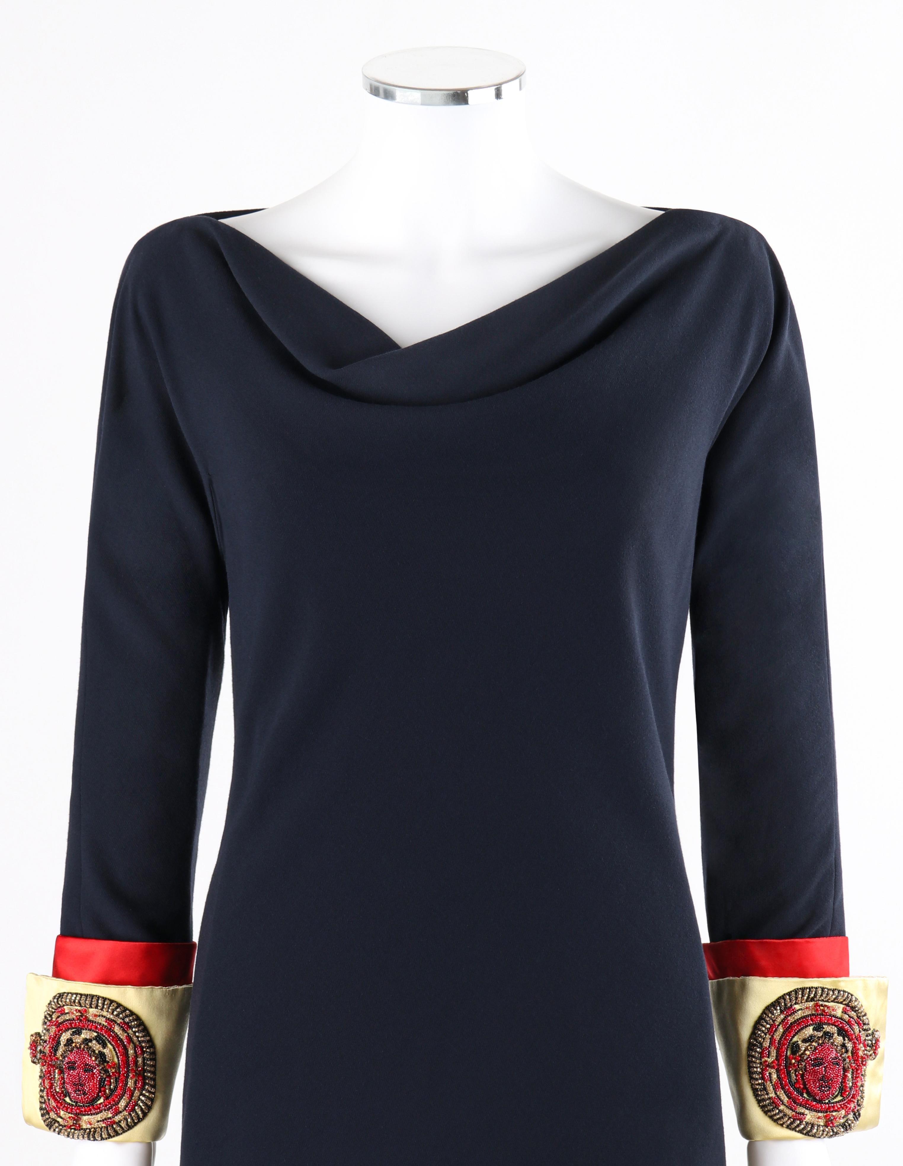 navy tunic dress with sleeves