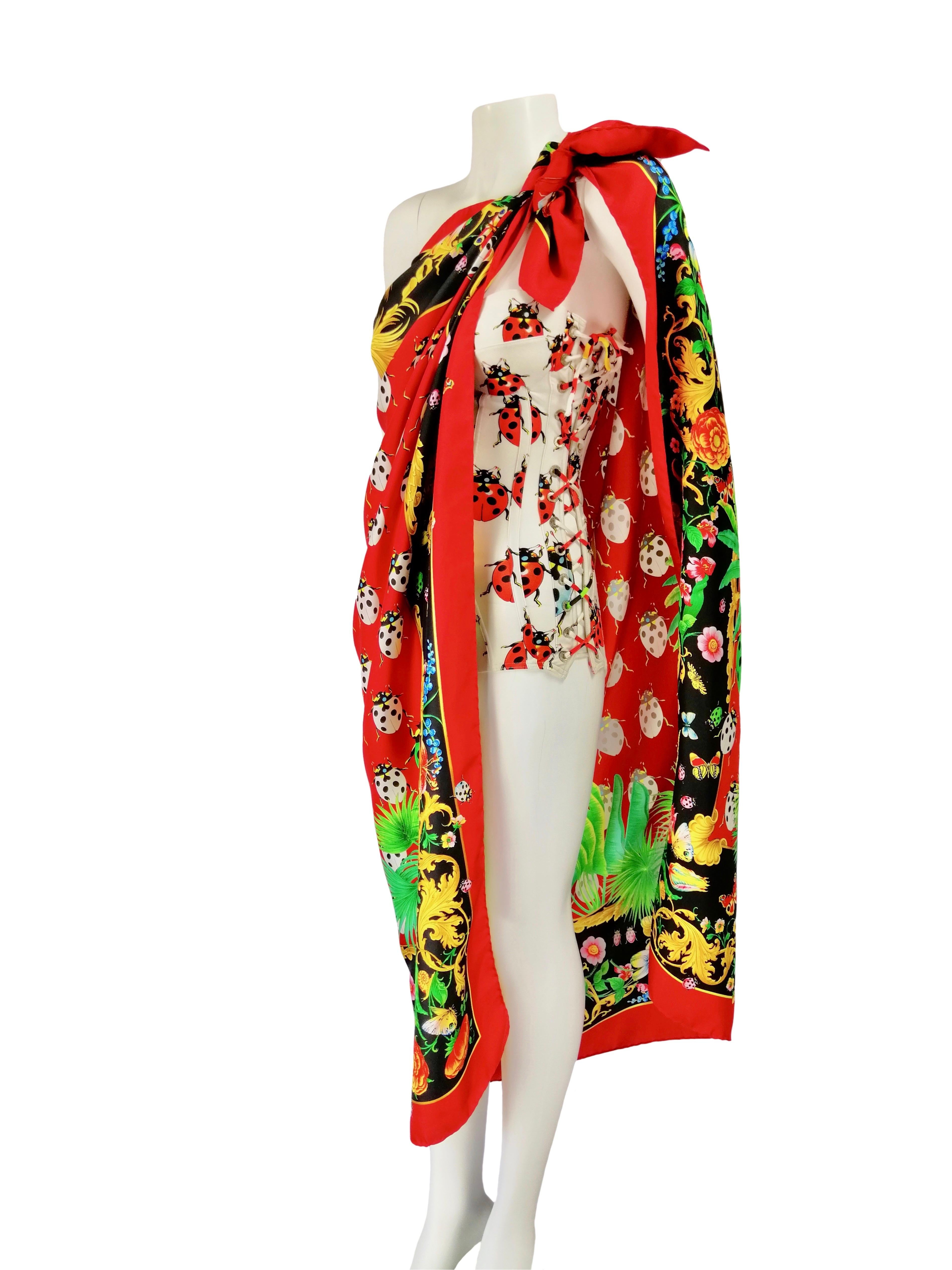 ATELIER VERSACE  silk shawl For Sale 1