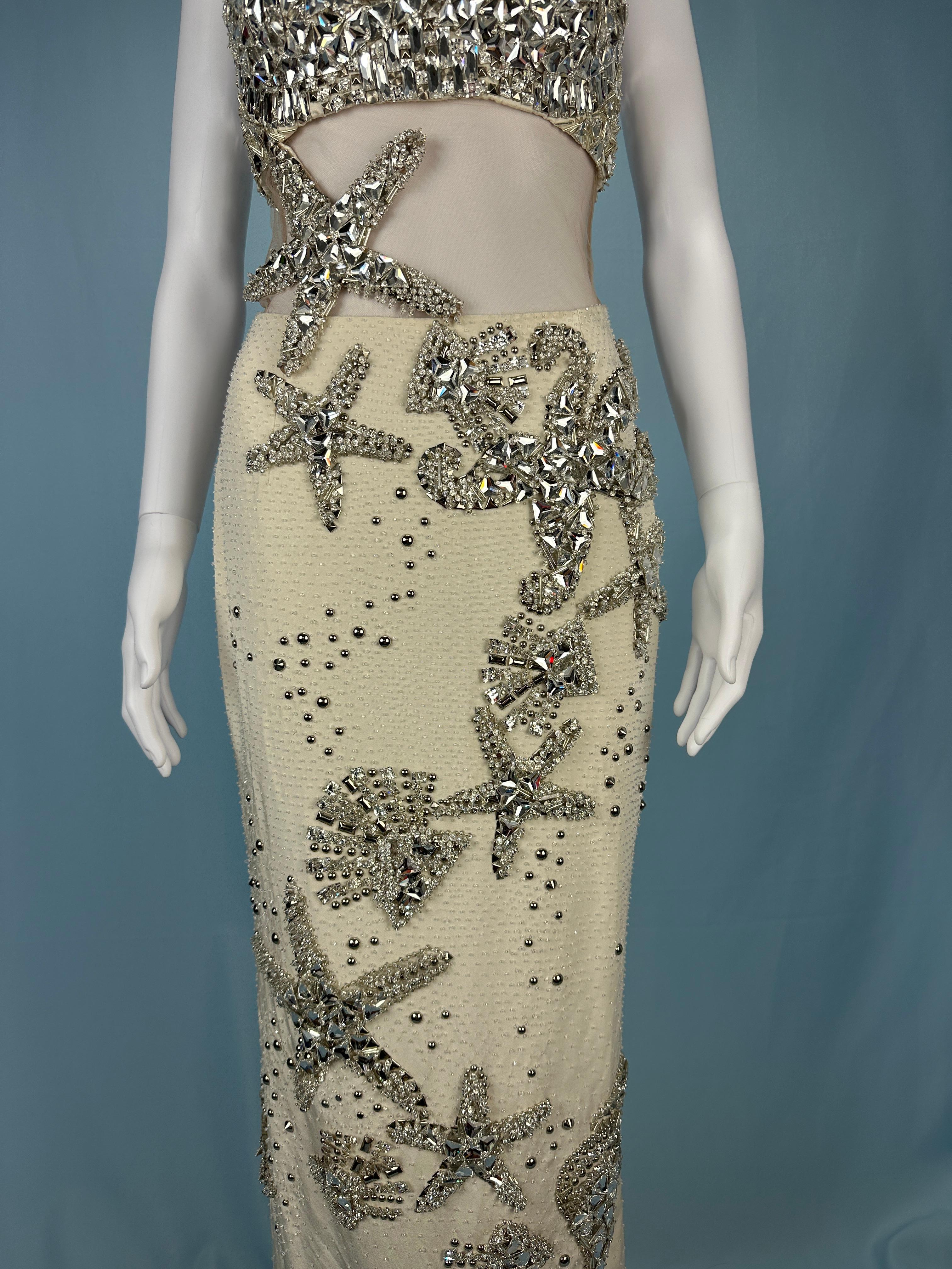 Atelier Versace Spring 2012 Runway Crystal Embellished Starfish Shell Dress 3