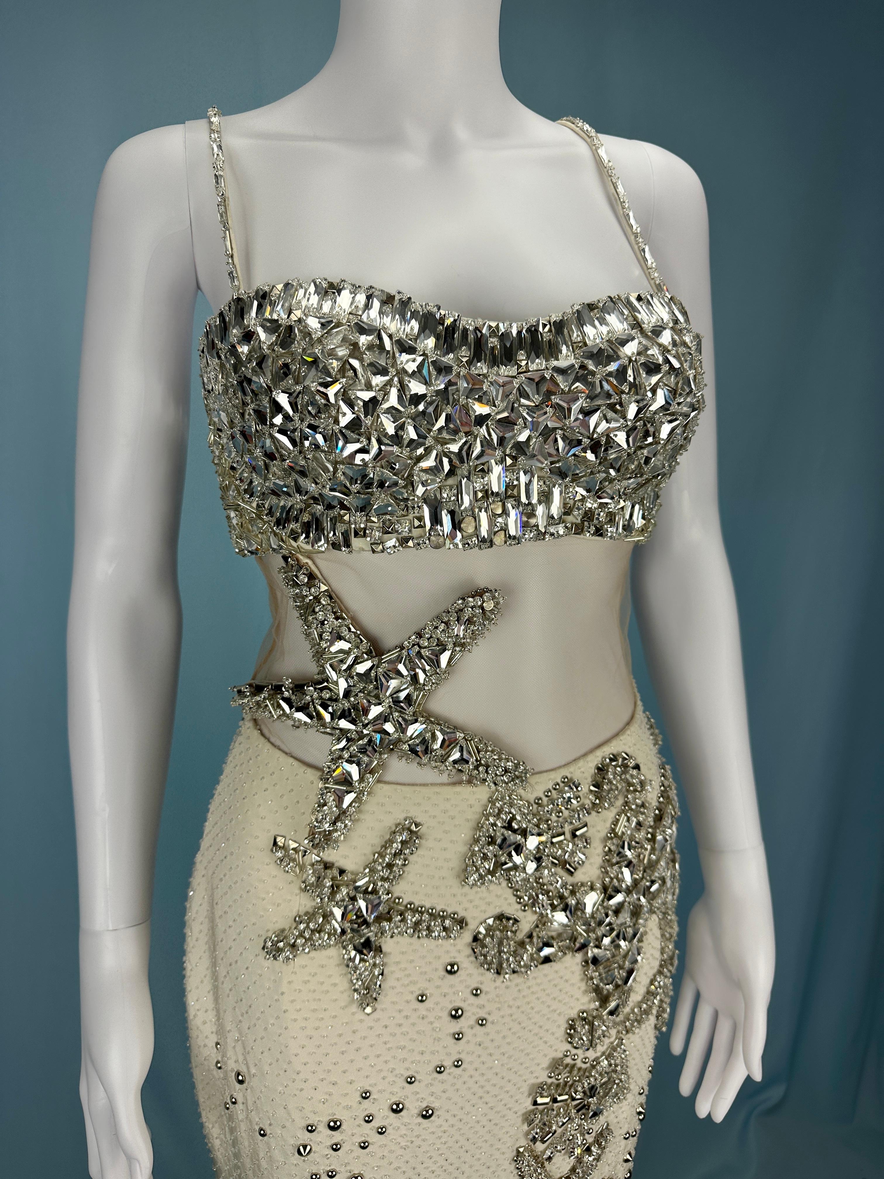 Atelier Versace Spring 2012 Runway Crystal Embellished Starfish Shell Dress 5