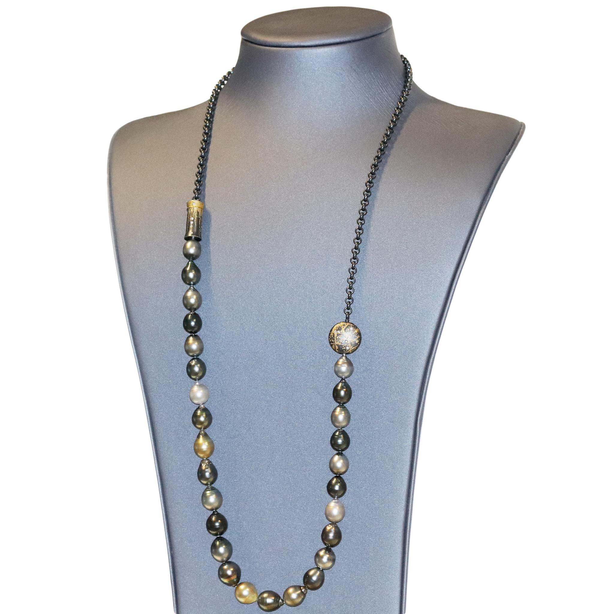 Women's Atelier Zobel Baroque Tahitian Pearl Multi-Convertible Clasp Long Chain Necklace