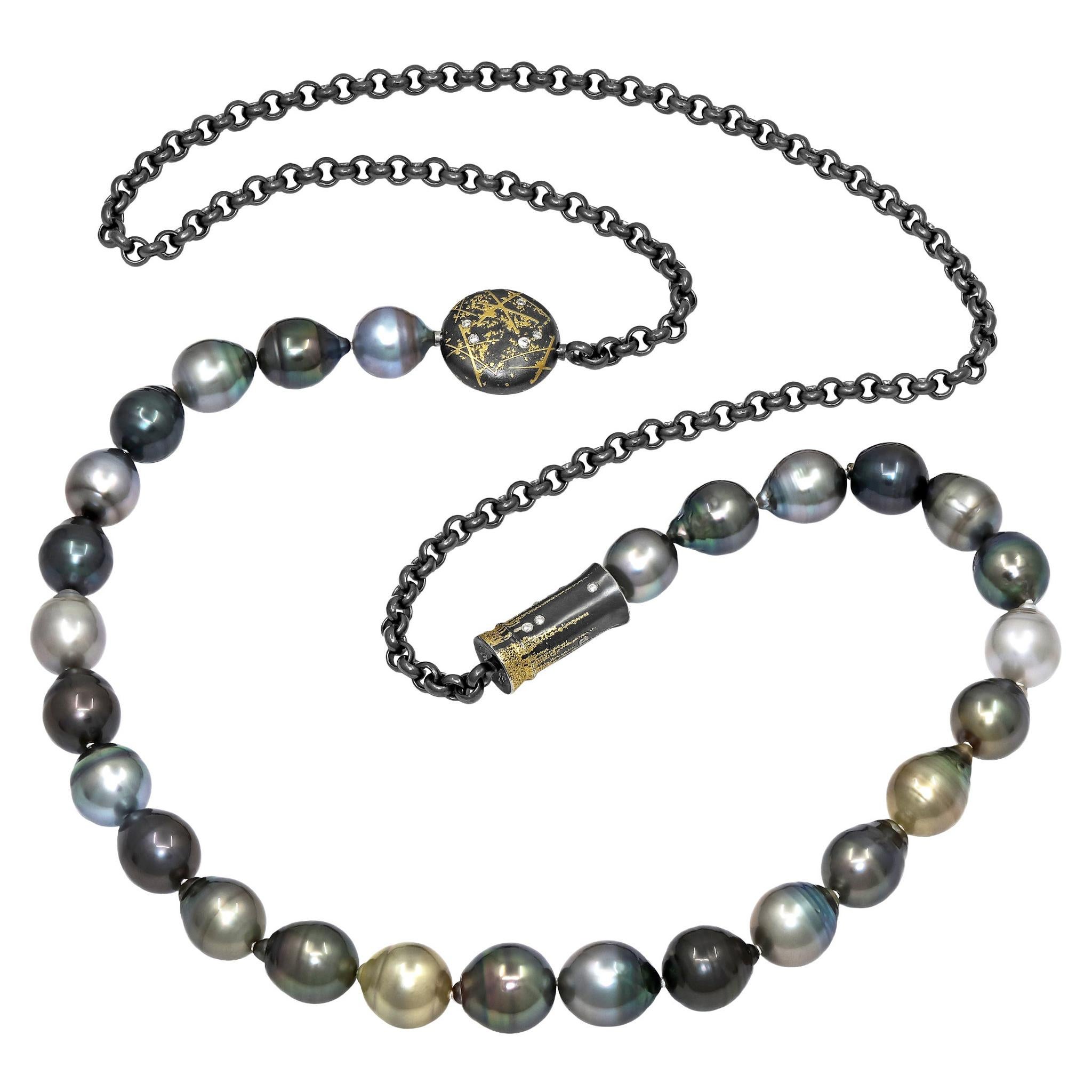 Atelier Zobel Baroque Tahitian Pearl Multi-Convertible Clasp Long Chain Necklace