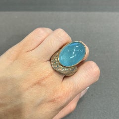 Anillo Atelier Zobel Cabujón Aguamarina