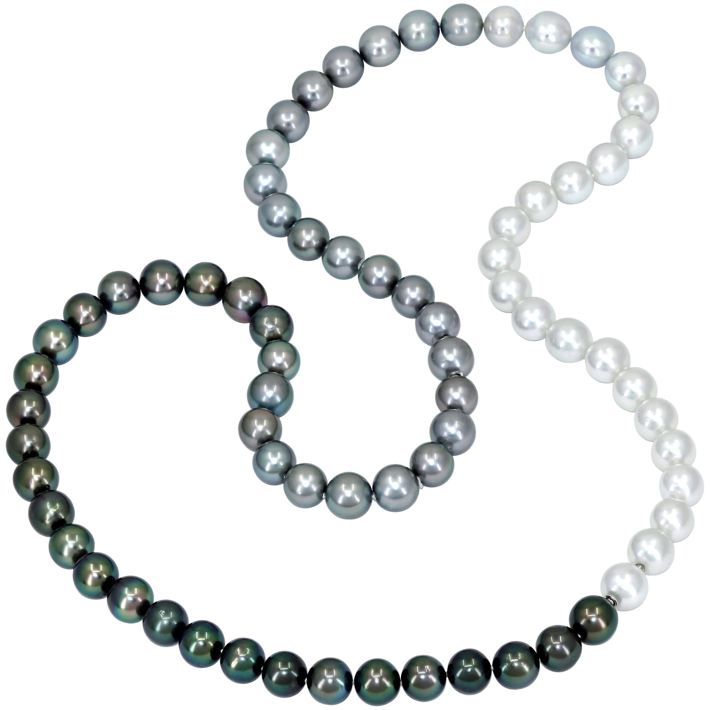 Atelier Zobel Ombré Tahitian and South Sea Pearl Multilength Necklaces