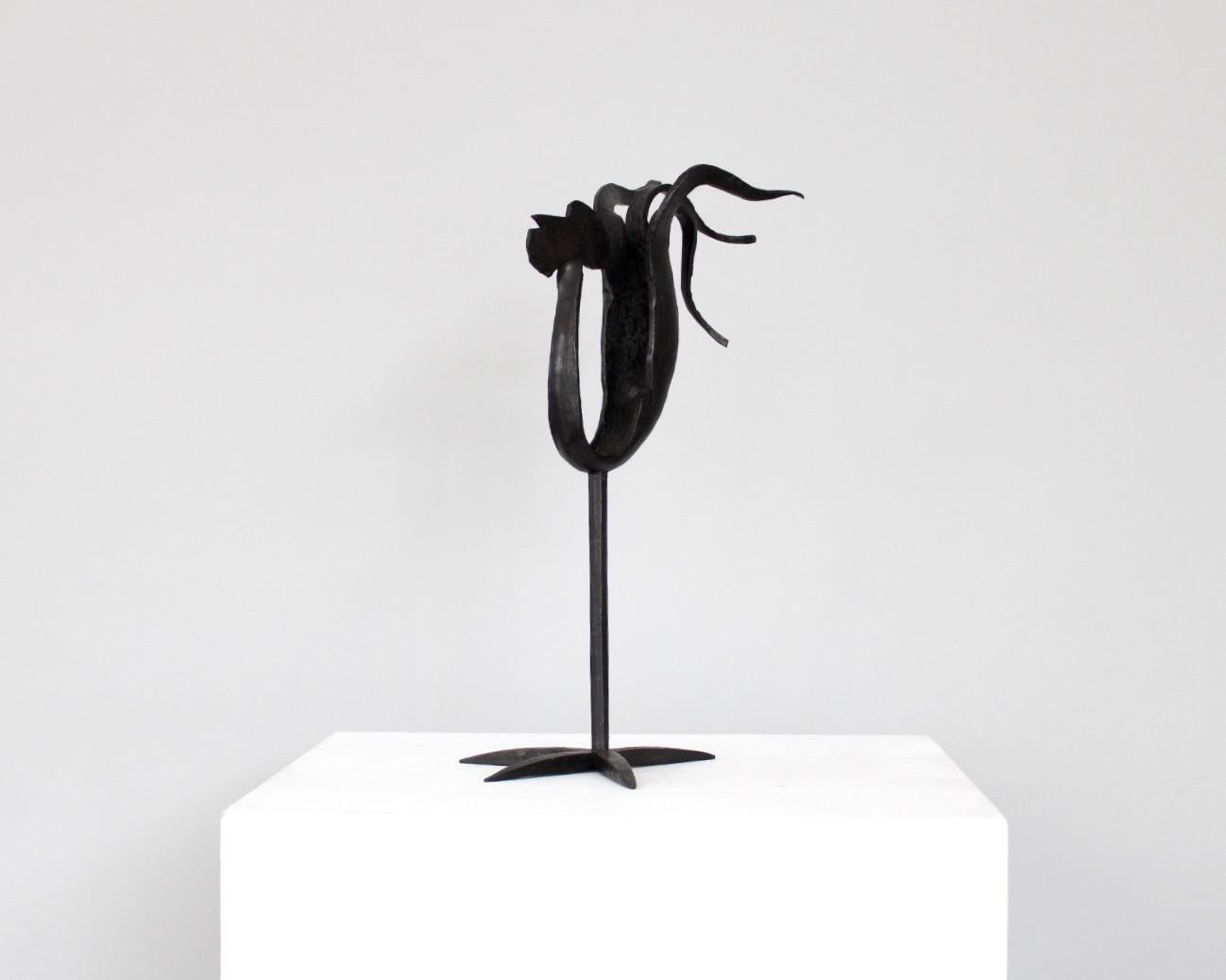 Ateliers Marolles Hahn „Coq“-Skulptur aus handgeschmiedetem Eisen von Francis Dewaele (Handgefertigt) im Angebot