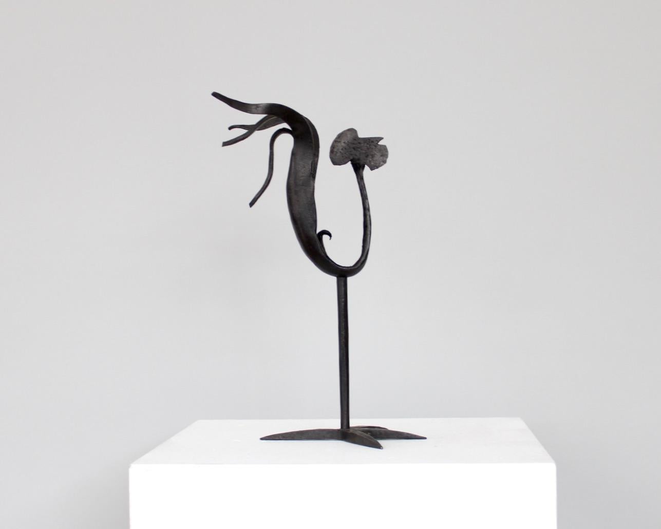 Ateliers Marolles Hahn „Coq“-Skulptur aus handgeschmiedetem Eisen von Francis Dewaele im Zustand „Gut“ im Angebot in Chicago, IL