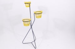 Ateliers Mathieu Matégot Triple Plant Stand Jardiniere Flower Stand Cache Pot