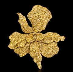 AtelierX Ohrringe mit gelben Diamanten im Pavé-Stil für besondere Anlässe