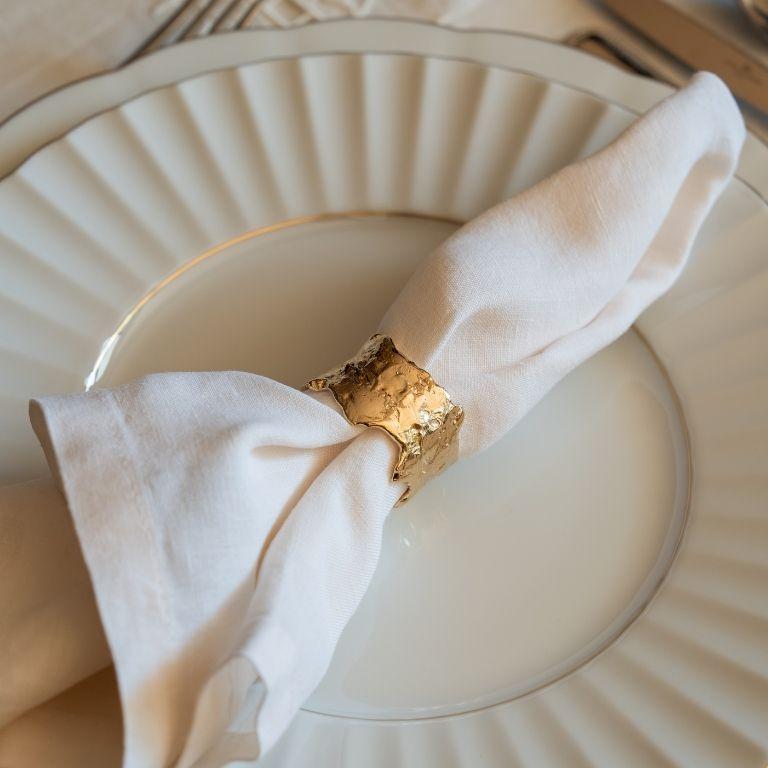 Atélis - Set de 6 Servilleteros de Latón Dorado en Nuevo estado para la venta en Porto, PT