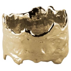 Atelís Hand-Crafted Gold-Plated Brass Napkin Ring Set of Six