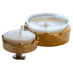 Atélis Maxi - Set de 6 Portavelas de Latón Dorado