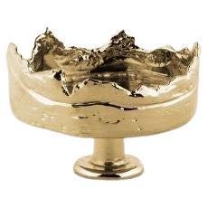 Atélis Small - gold tea light candle holder in brass For Sale