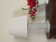 Atelje Lyktan Large Glass Table Lamp by Hanne Dreutler. 1980s.