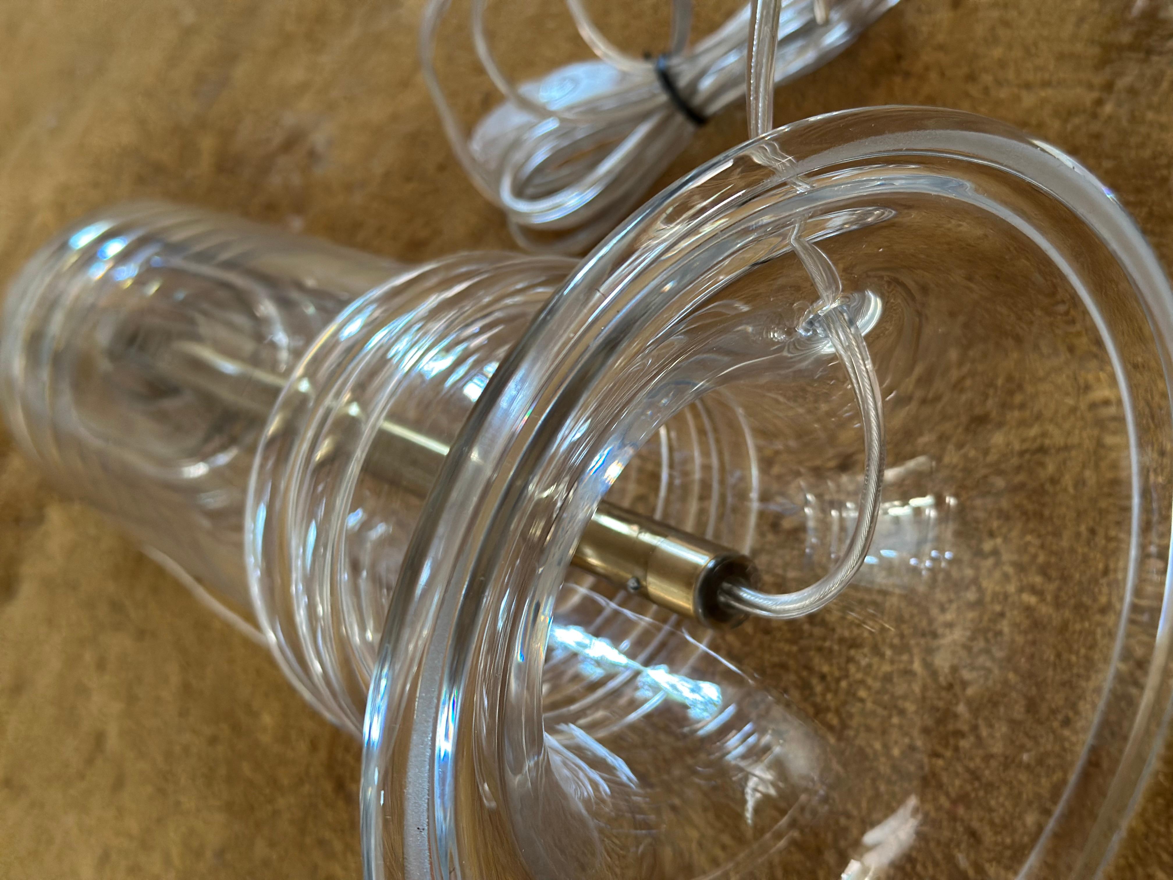 Atelje Lyktan Large Glass Table Lamp by Hanne Dreutler. 1980s. For Sale 2