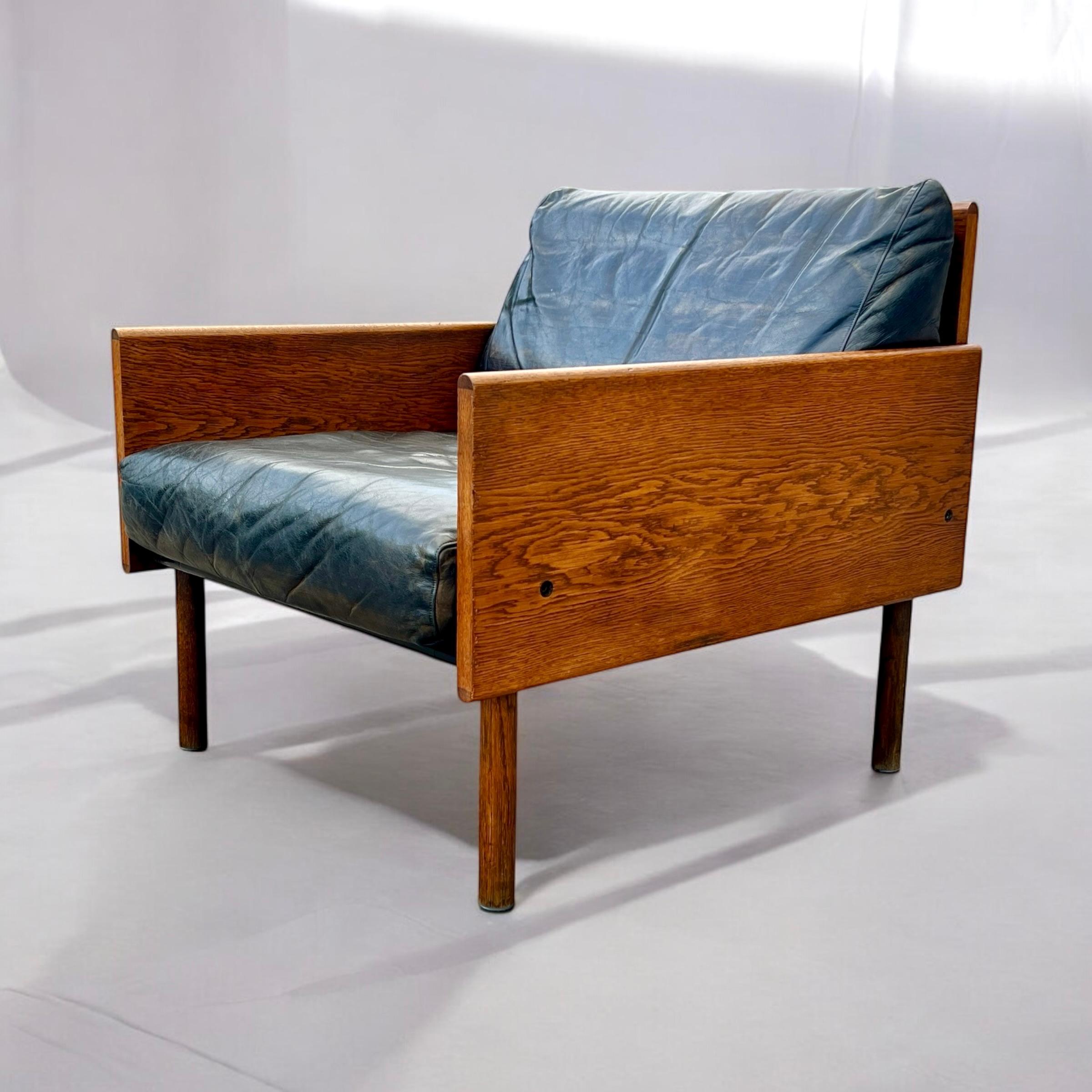 'Ateljee' Leather And Ash Sofa And Armchair By Yrjö Kukkapuro For Haimi Finland For Sale 1
