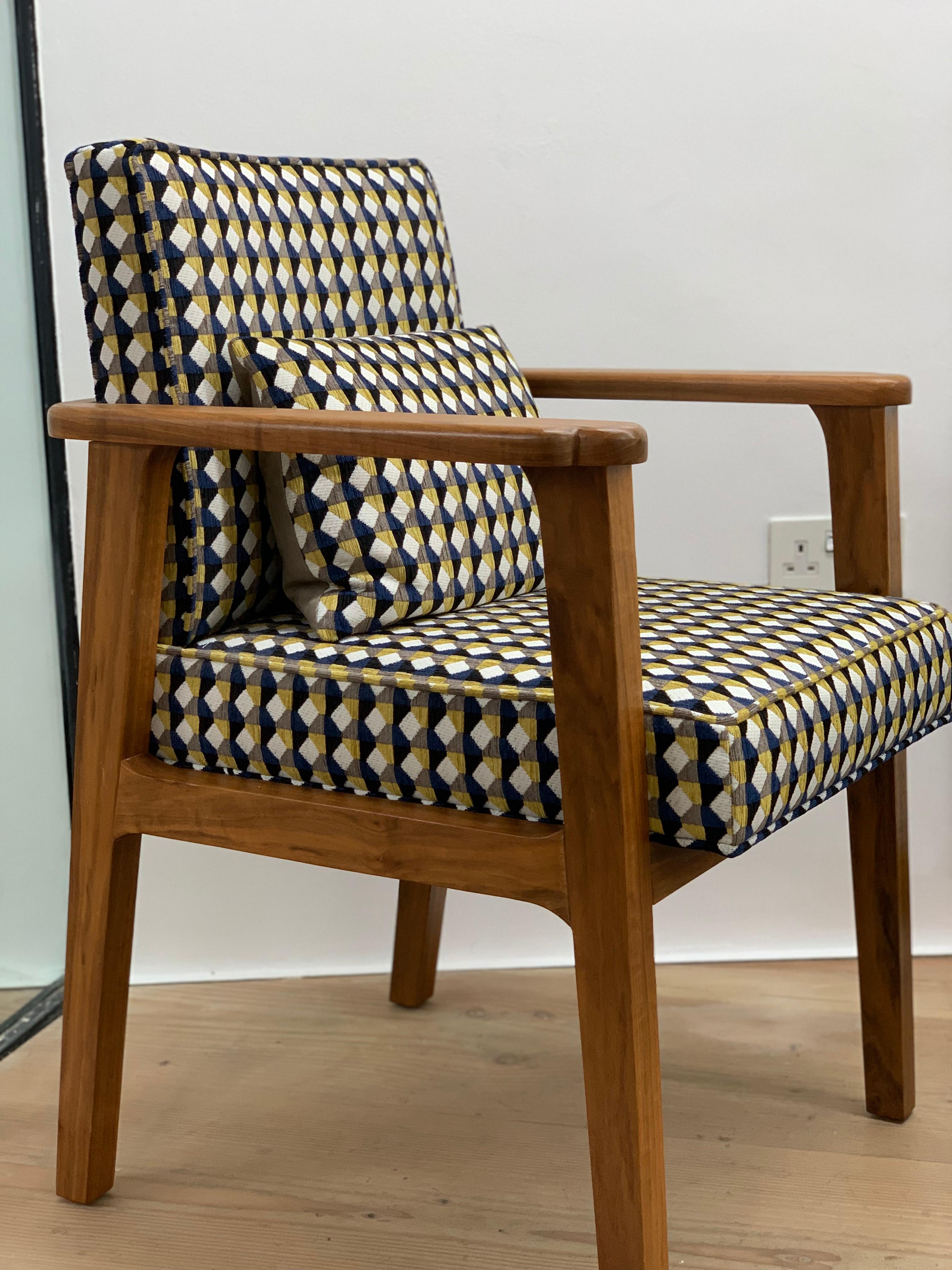 fabric carver chairs
