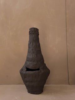 ath 26 par asterisque. Vase en grès organique fabriqué à la main, Espagne, New