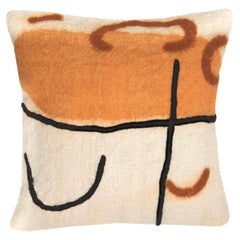 Athay Cushion Cover Made of Wool Hand-Embroidered, Handpainted with Natural Dyes