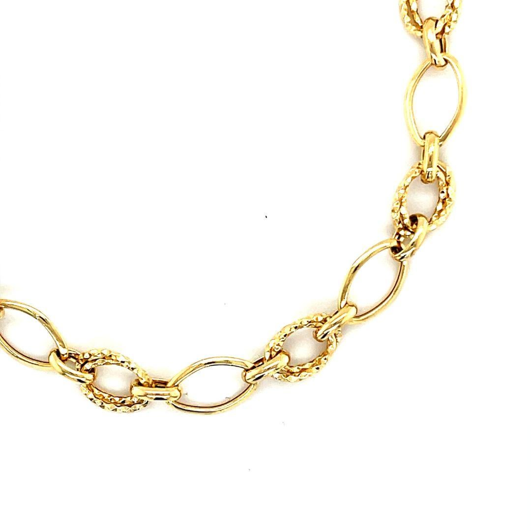 Pulsera de eslabones Athena de oro de 18 quilates en venta 2