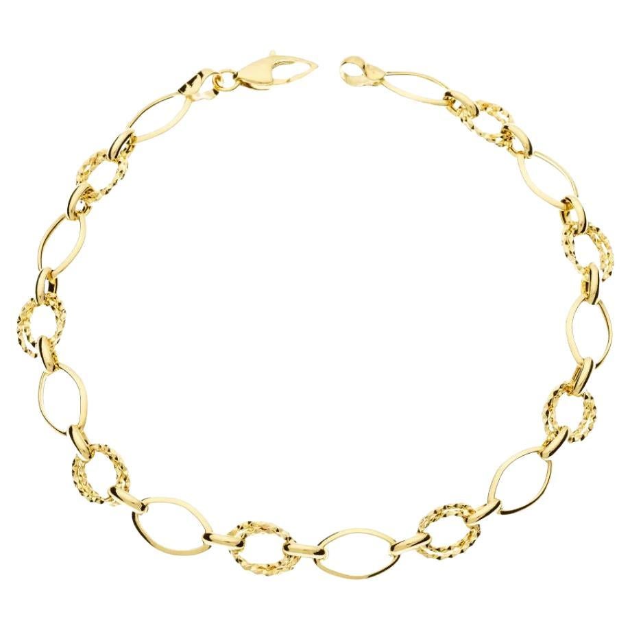 Pulsera de eslabones Athena de oro de 18 quilates en venta