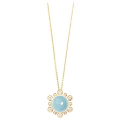 Athena Aquamarine Gold 18k Necklace