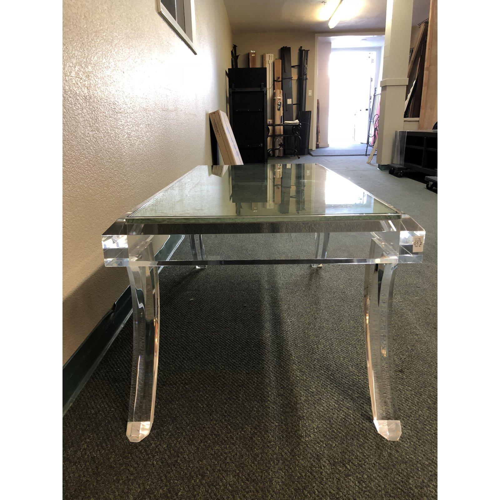 Athena Acrylic Cocktail Table, by Allan Knight In Good Condition For Sale In San Francisco, CA