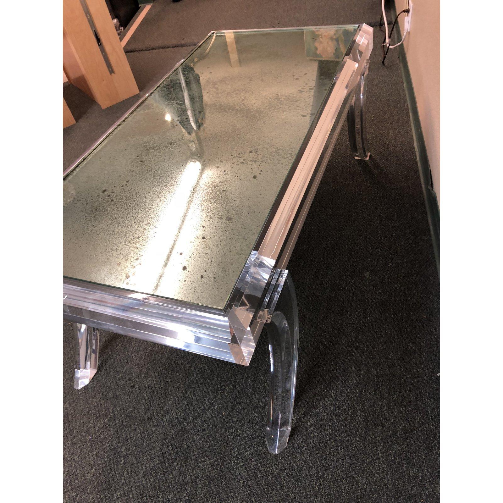 Contemporary Athena Acrylic Cocktail Table, by Allan Knight For Sale