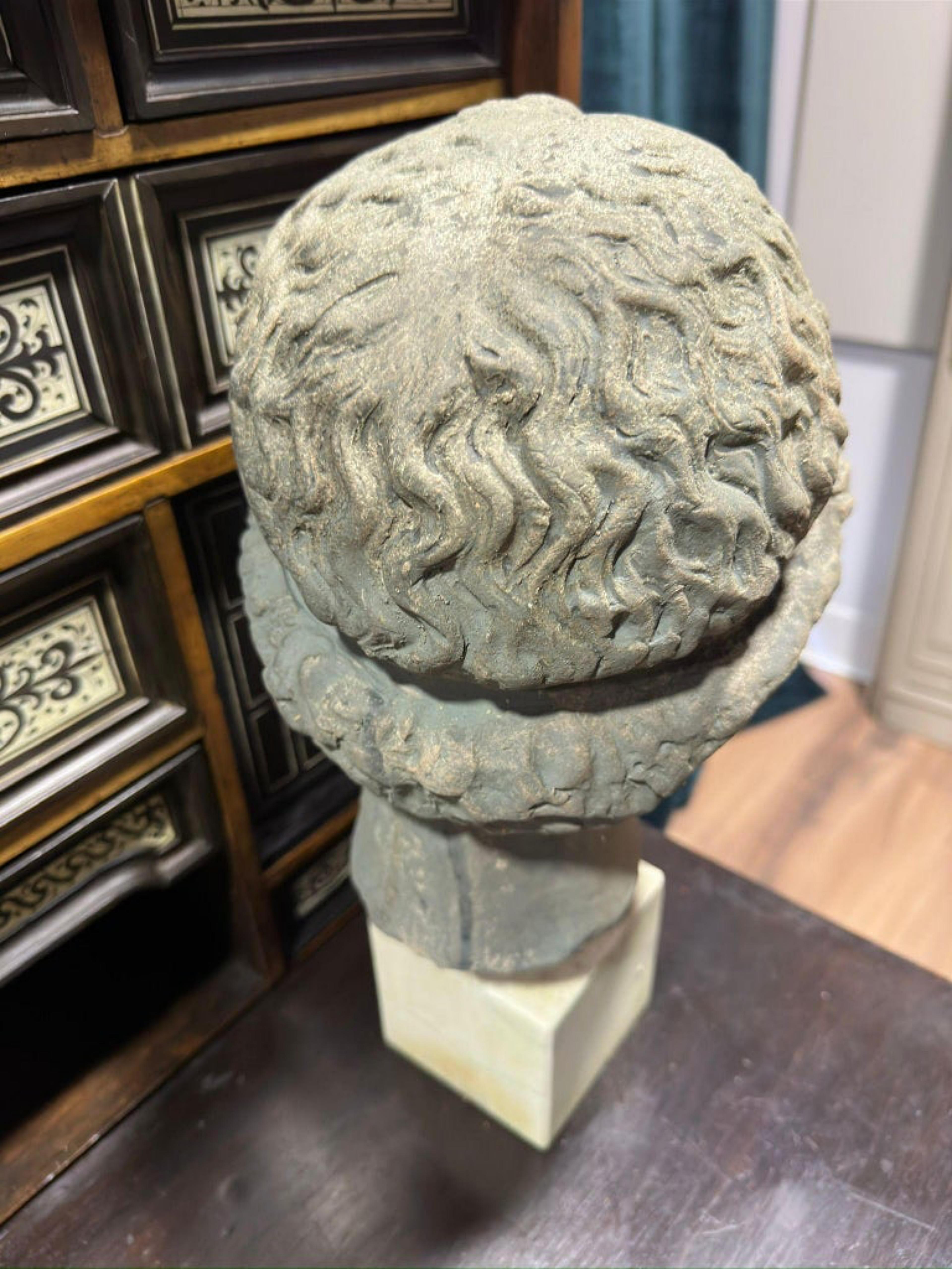 Hand-Crafted ATHENA LEMNIA BY PHIDIAS Italian Terracotta 20th Century