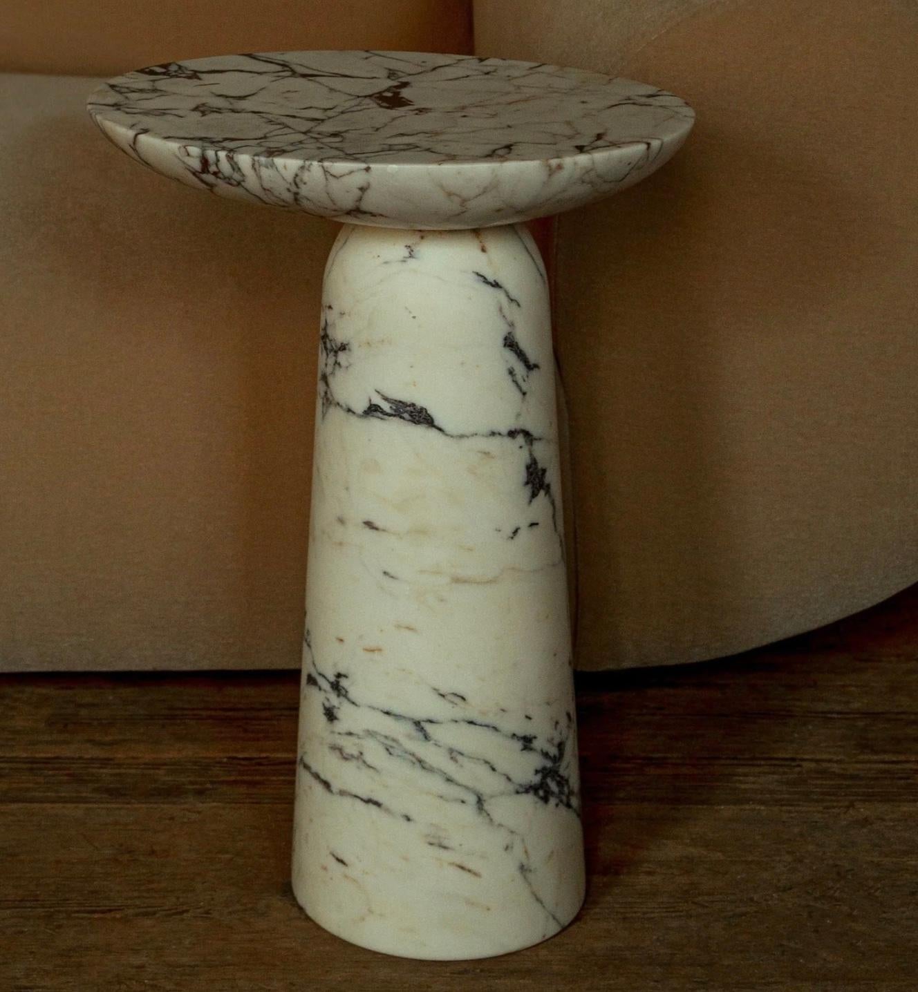 European Athena Marble Side Table For Sale