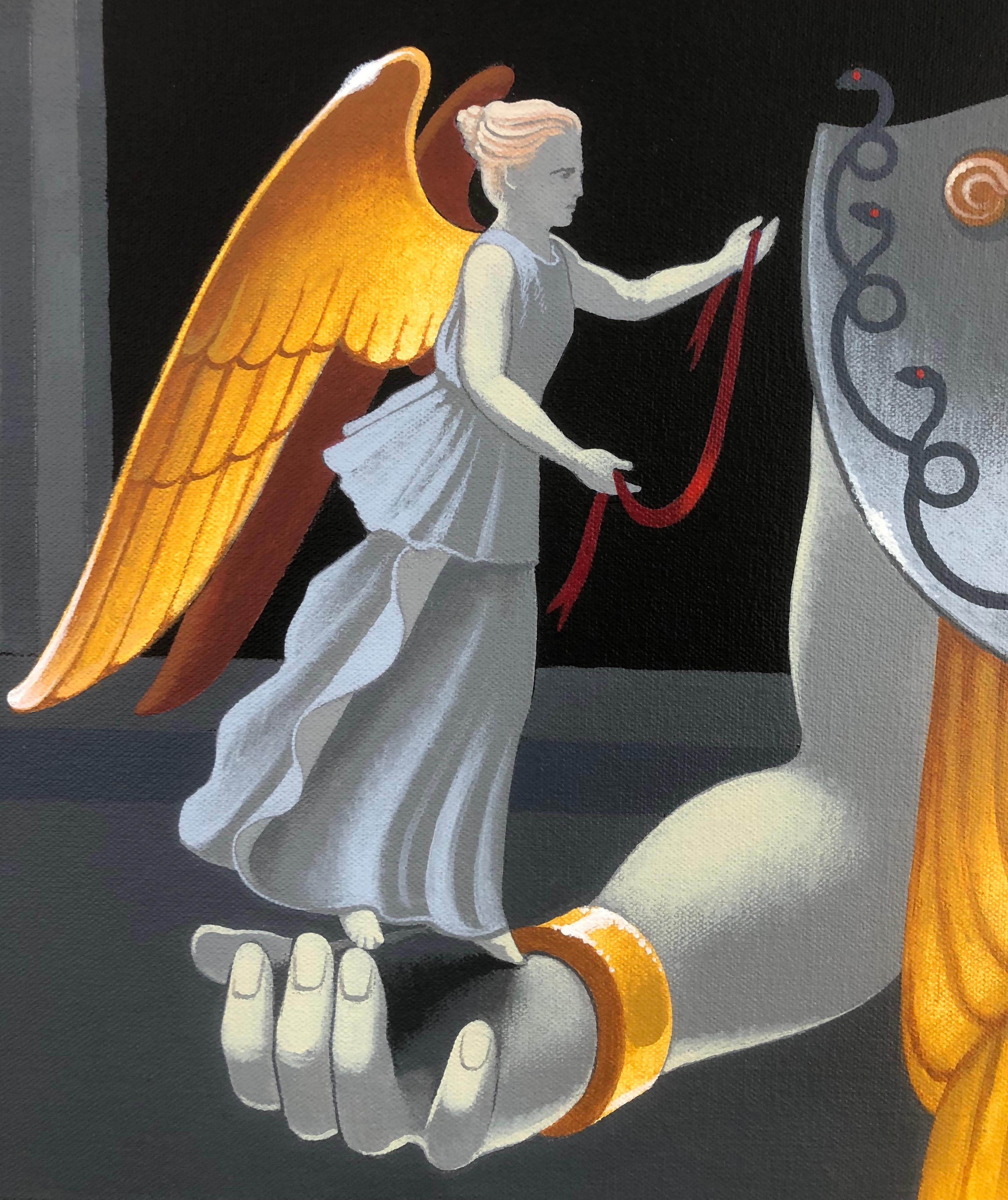Moderno Athena Parthenos.  Quadro originale di Lynn Curlee in vendita