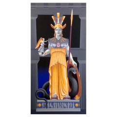 Athena Parthenos.  Original painting by Lynn Curlee