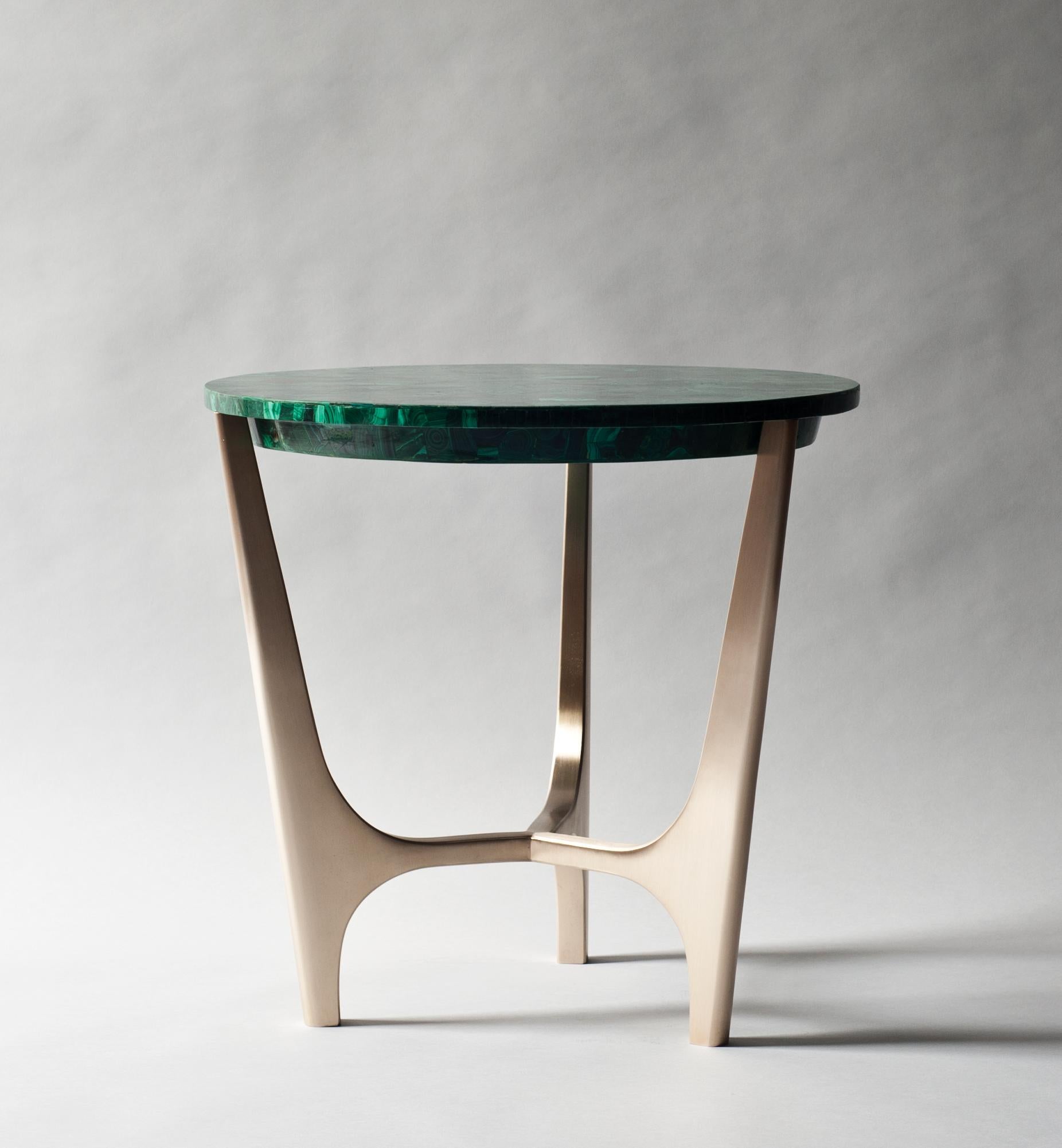 Modern Athena Side Table by DeMuro Das For Sale