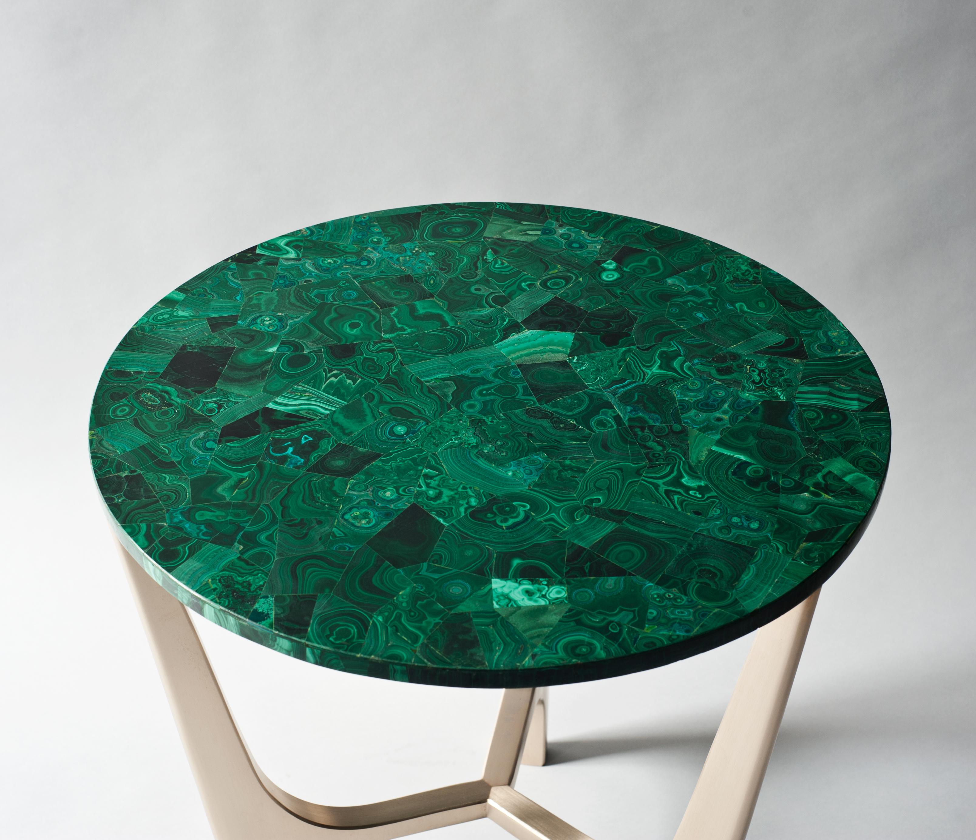 Indian Athena Side Table by DeMuro Das For Sale