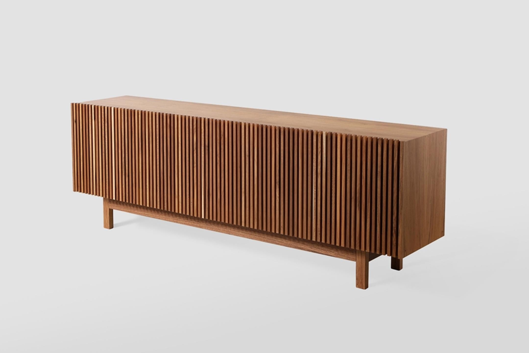 Contemporary 'Athena' Woodwork Natural Credenza in Woodwork For Sale