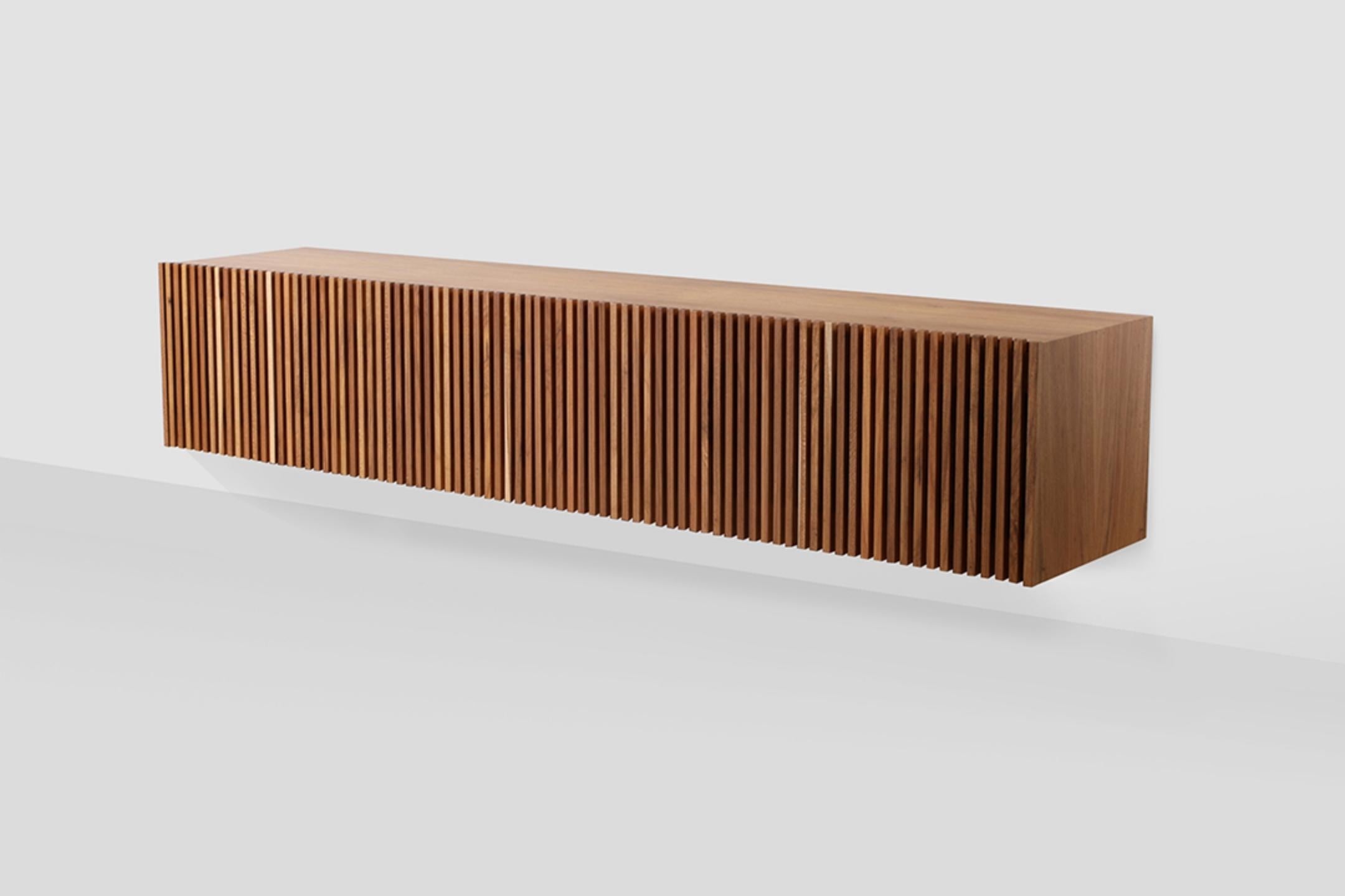 Walnut 'Athena' Woodwork Natural Credenza in Woodwork For Sale