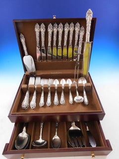 Service de couverts en argent sterling 50 pièces Athene aka Crescendo par Amston