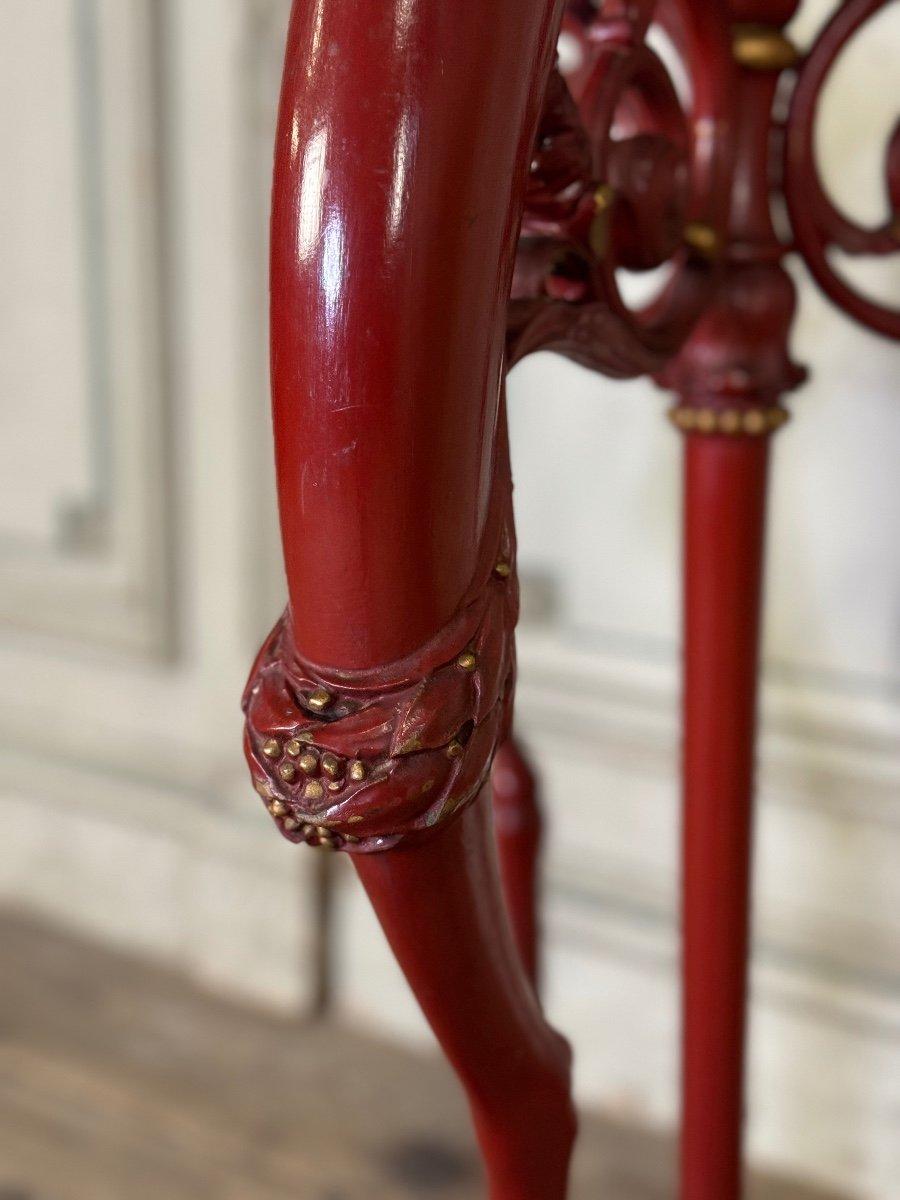 Empire Antiquities Wood Wood, Patina rouge à l'imitation du marbre rouge antique en vente