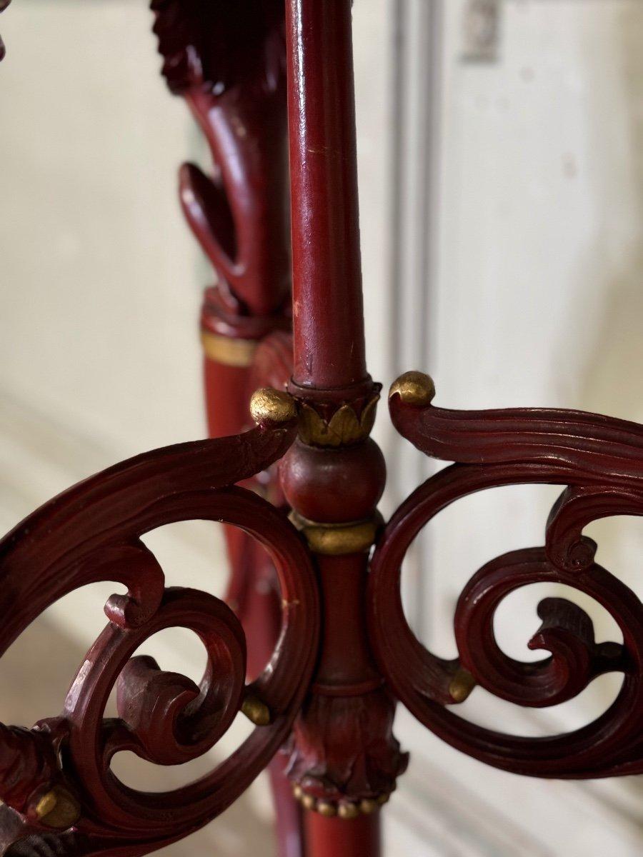 Antiquities Wood Wood, Patina rouge à l'imitation du marbre rouge antique Excellent état - En vente à Honnelles, WHT