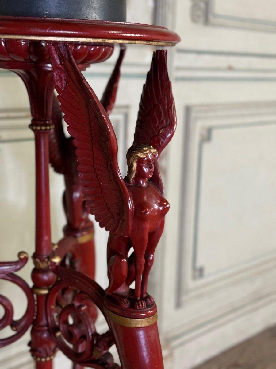 Bois Antiquities Wood Wood, Patina rouge à l'imitation du marbre rouge antique en vente